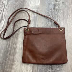 Margo Crossbody Purse Cognac Brown * Very Lightweight Leather Bag